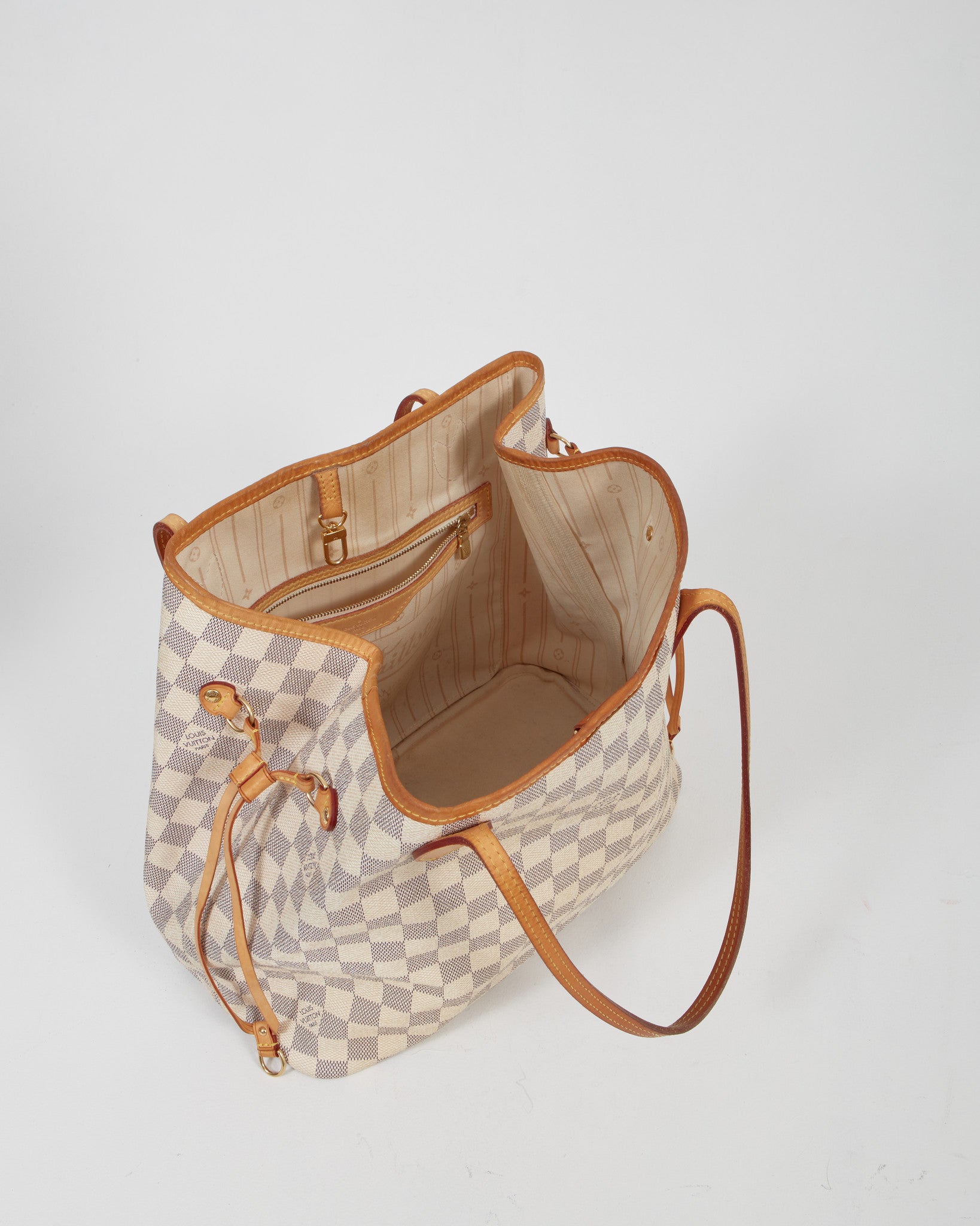 Louis Vuitton Damier Azur Canvas Neverfull MM Tote Bag