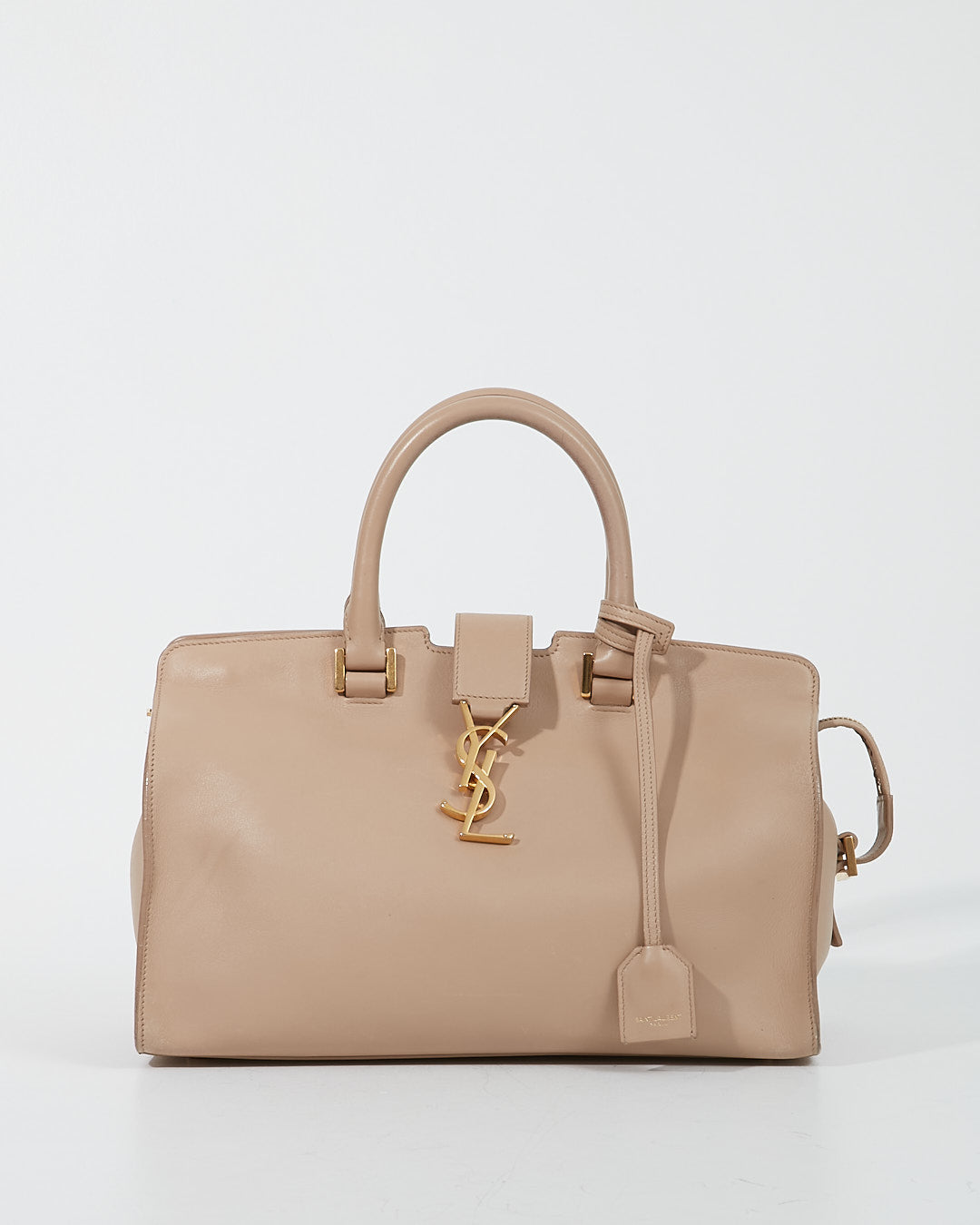 Saint Laurent Beige Leather Cabas Chyc Bag