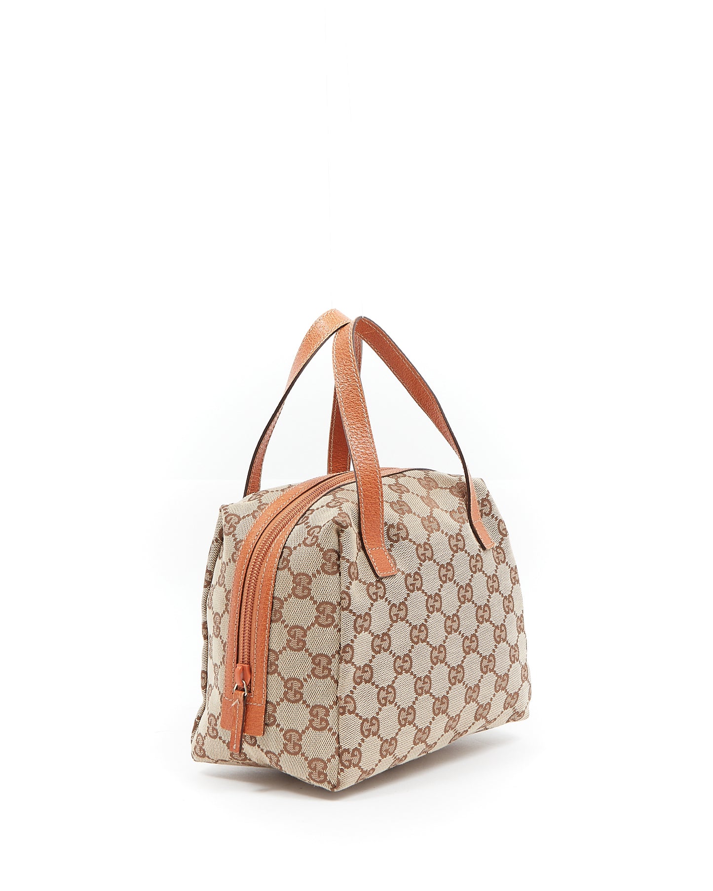 Gucci Beige GG Supreme Canvas Small Bowler Tote