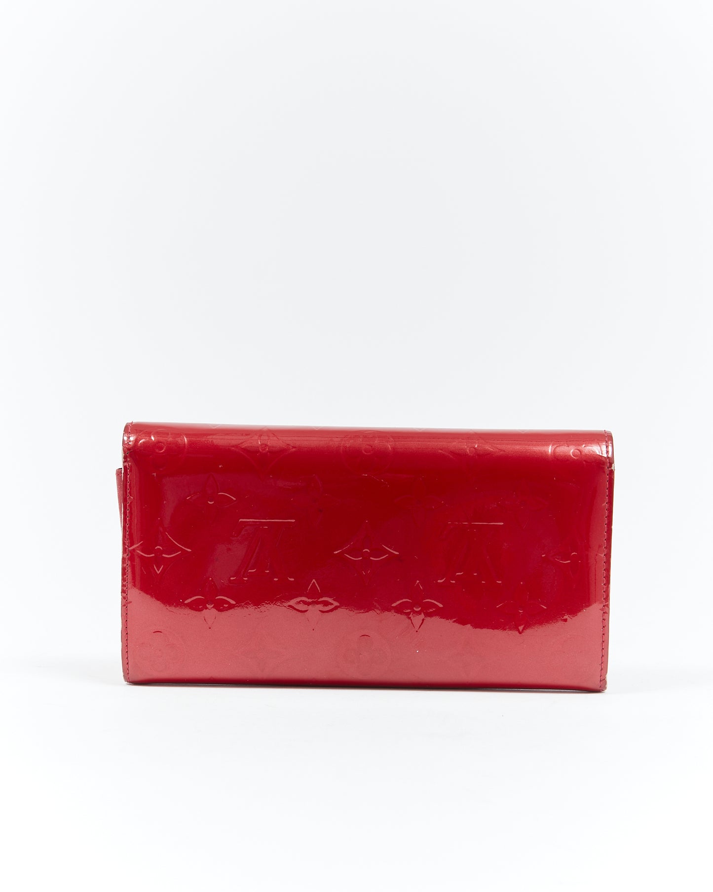 Louis Vuitton Rouge Vernis Monogram Flap Wallet