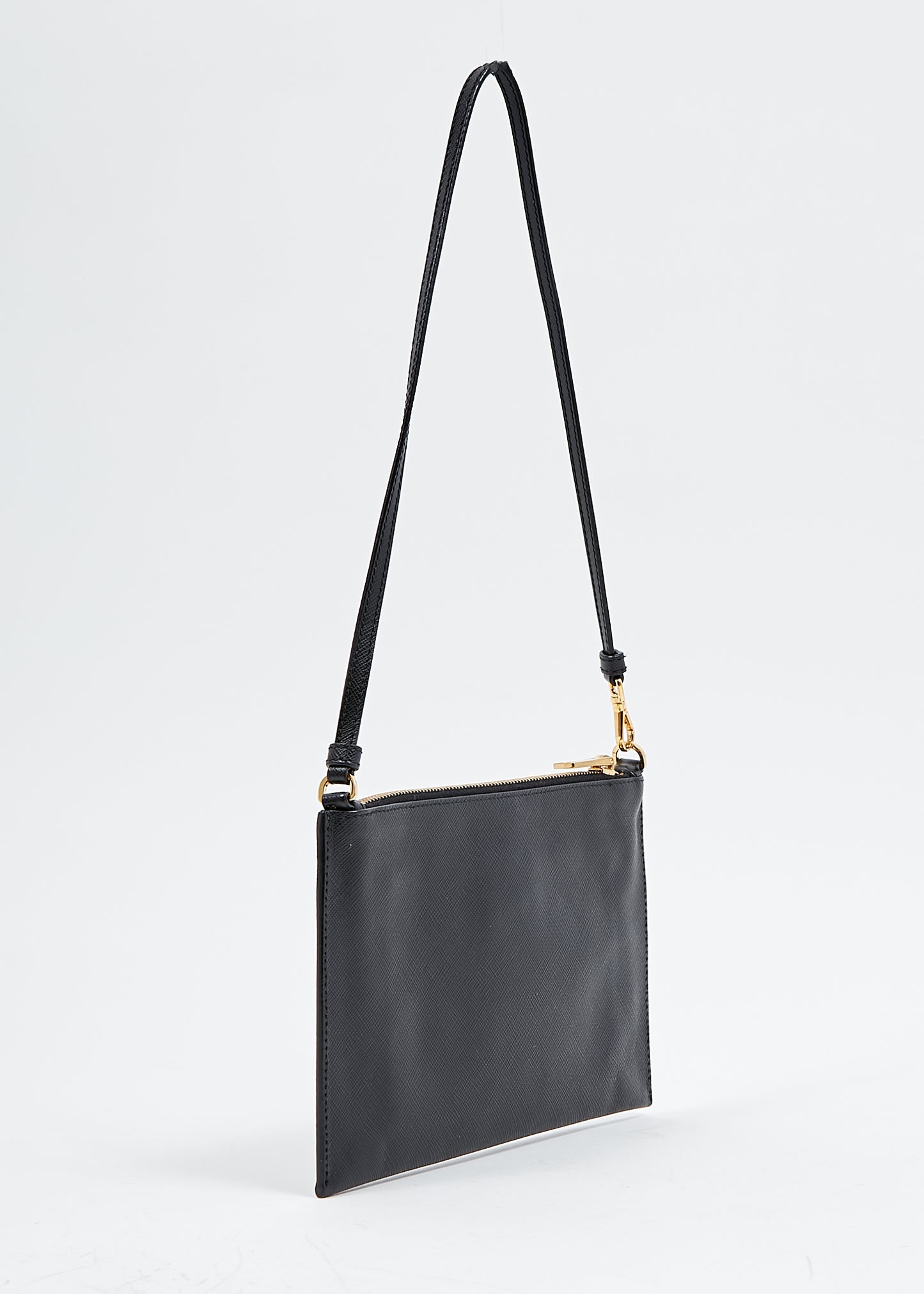 Prada Black Saffiano Leather Shoulder Bag