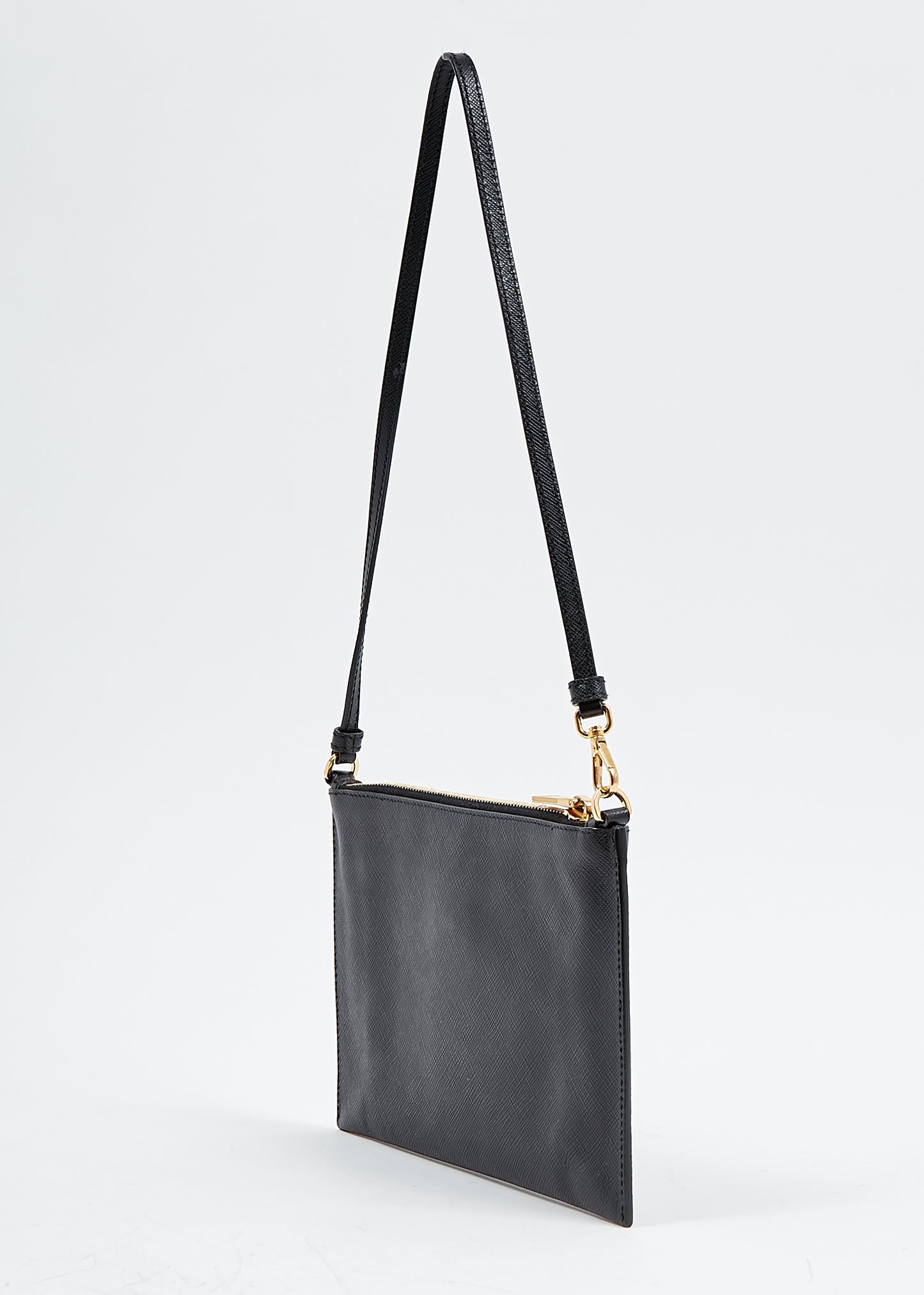 Prada Black Saffiano Leather Shoulder Bag