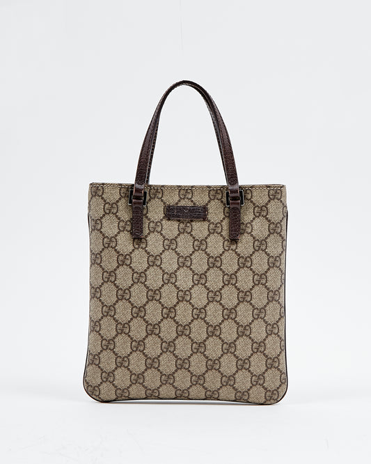 Gucci Brown GG Supreme Coated Canvas Mini Tote