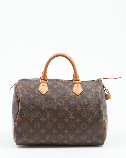 Louis Vuitton Monogram Canvas Speedy 30 Bag