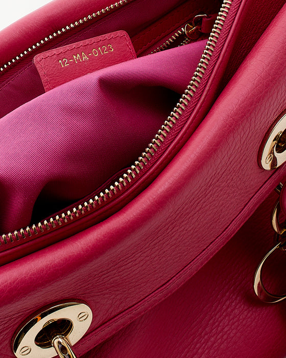 Christian Dior Fuchsia Leather Granville Tote Bag Pink ref.656147 - Joli  Closet
