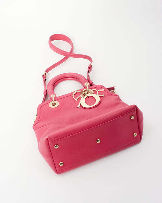 Christian Dior Fuchsia Leather Granville Tote Bag Pink ref.656147 - Joli  Closet