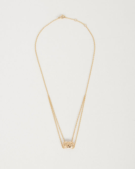 Chanel Yellow 18K Gold Coco Crush Necklace