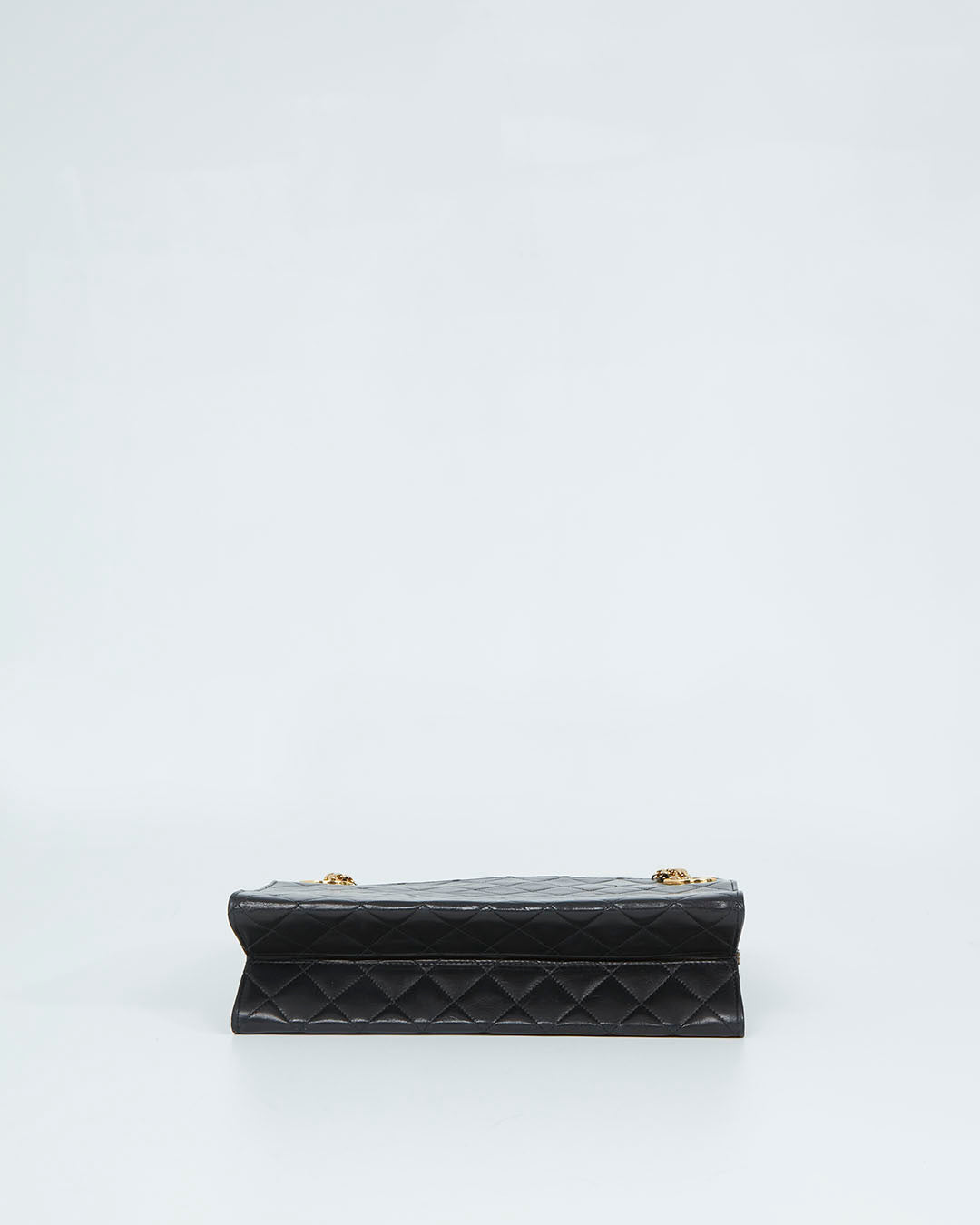 Chanel Vintage Black Lambskin CC Chain Shoulder Bag